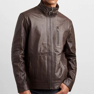 Veste en cuir de style motard marron pour homme Veste de moto classique en cuir de qualité supérieure, parfaite pour veste pour homme - Product Image 5