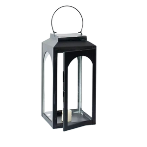 Linterna de vela de madera para jardín al aire libre, linterna decorativa para el hogar, decoración de Color Natural, cristal colgante, decoración del hogar, Navidad - Product Image 6