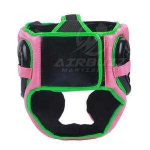 อุปกรณ์กีฬาสำหรับนักมวย MMA อุปกรณ์ป้องกันศีรษะทำจากหนังของผู้ชายแบบพรีเมี่ยม - Product Image 3