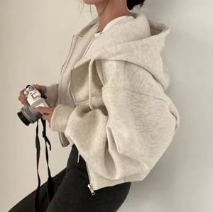 Sudadera con capucha de gran tamaño para mujer, tela de lana de algodón, bordado 3D, tinte de corbata, Color personalizado, OEM, logotipo personalizado, suministro al por mayor de fábrica - Product Image 3