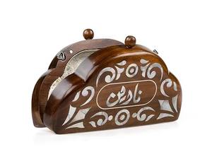 Exquisite Handmade <b>Islamic</b> Bridal Clutch Bag Custom Mother Pearl Inlay Embroidered Detailing Modern Portable Wedding <b>Gifting</b> - Product Image 6