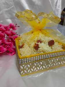 Fancy Multicolor Tokri Set of 3 Dry Fruit Return Gift Basket for Indian Ceremonies Shagun & Ritual Use for All Indian Functions - Product Image 3