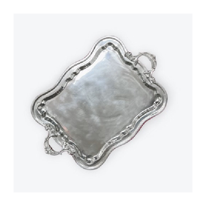 Bandeja de Servicio Moderna de Metal Hecha a Mano de Grado Alimenticio, Ecológica y Sostenible, Fácil de Limpiar para el Hogar y Restaurantes - Product Image 2