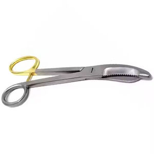 Ciseaux à pansement TC BRUNS de qualité supérieure courbés 24.0 cm ciseaux chirurgicaux en acier inoxydable ciseaux de coupe en plâtre poignée en or - Product Image 2