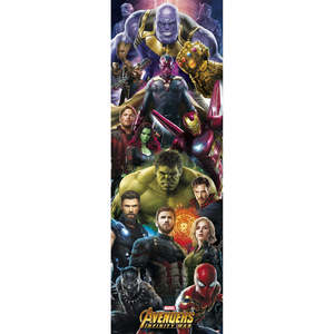 Póster de Papel con Diseño Moderno de los Vengadores: Guerra del Infinito, con Héroes para Decoración de Pared - Product Image 1
