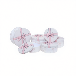 Amicasa Assorted Pink AS1133 Paper & Media <b>Boxes</b> (6pcs) Box Set of 6 Pink AS1133 - Product Image 2