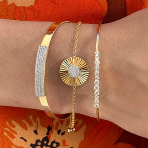 กำไลข้อมือเพชรมอยส์ซาไนต์กลมสีเงินสเตอร์ลิง925ขายดีของขวัญสำหรับเธอ - Product Image 4