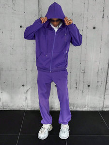 Conjuntos Deportivos Personalizados de Felpa Gruesa y Pesada, Conjuntos Deportivos OEM al por Mayor, Pantalones Deportivos y Sudadera con Capucha para Hombre - Product Image 3