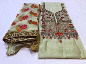 ชุดสูทปักด้วยมือดีไซน์เนอร์ทันสมัยสำหรับผู้หญิงงานปาร์ตี้สไตล์ดั้งเดิมแฟชั่นอินเดีย - Product Image 2