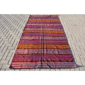 Tapis moderne orange orange 4,6x8,8 pieds Tapis turcs - Product Image 1