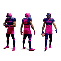 Paquete personalizado de su propio uniforme de fútbol americano, conjunto de Jersey cosido totalmente sublimado, mochilas, paquete de conjunto de Sudadera con capucha