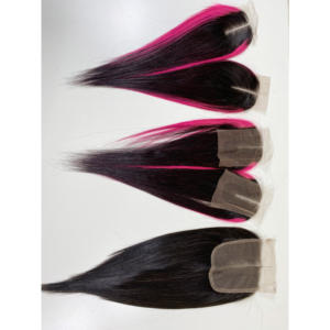 Prêt à expédier la perruque sans colle bordeaux 2*6 cheveux humains vierges vietnamiens à cuticules alignées paquets de cheveux - Product Image 3