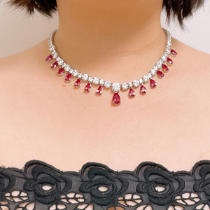 Collar de tenis de joyería CZ graduado elegante de alta calidad - Product Image 5