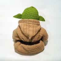 Set di Cinque Pezzi Lavorato a Mano per Fotografia di Bambini, Costume da Maestro Yoda per il Centenario del Bambino, Accessori per Fotografia