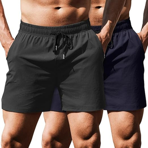Customized Logo <b>Men</b> Summer Solid Color Beachwear Wholesale <b>Trunk</b> <b>Men's</b> Swim Shorts - Product Image 2