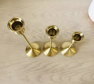 Portavelas de Metal de lujo hecho a mano de alta calidad, soporte de vela de lujo chapado en oro de alto acabado - Product Image 2