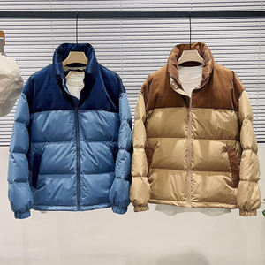 casual bomber <b>covered</b> <b>button</b> knitted polyester cotton men's outdoor spring autumn jacket man jackets for men - Product Image 5