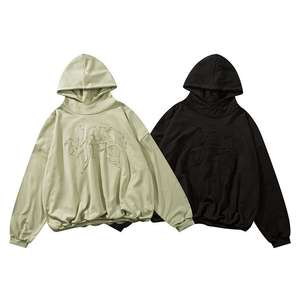 Streetwear Custom Hoodies for <b>Men</b> 2 Piece Set Flared Sweatpants Jogger and <b>Cropped</b> Hoodie Set <b>Men</b> Printed Zipper hoodies - Product Image 1