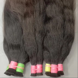 Extensions de cheveux humains Remy droits à un dessin de qualité supérieure Style de tissage indien d'Inde - Product Image 1