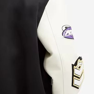 Veste bomber en toile vintage slim de haute qualité pour hommes, style varsity, à séchage rapide, coupe-vent, fermeture éclair, logo personnalisé, hiver - Product Image 5