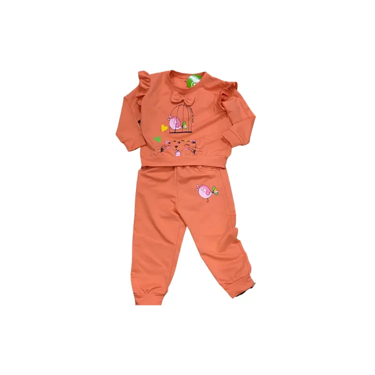 Baby Girls' Clothing Sets High Quality Sustainable Kids Clothes Long Sleeves Fashion Each One In OPP Bag From Vietnam