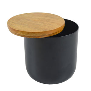 Tarro de cera de Metal completamente redondeado, lo mejor para el hogar, diseño decorativo, tarro de vela con diseño de acabado de color plateado, contenedor de cera - Product Image 5