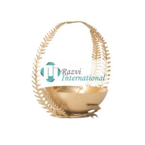 ชามแฟนซีรูปกิ่งไม้สีทองสำหรับตกแต่งดีไซน์หรูหรามาตรฐานหรูหรา - Product Image 1