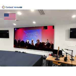 Canbest P2.5 2.5mm 3840X1920Mm 12.59X6.29Ft หน้าจอแสดงผลติดผนังวิดีโอ <span class=keywords><strong>LED</strong></span> ในร่มสำหรับโบสถ์เล็กๆในสหรัฐอเมริกา - Product Image 1