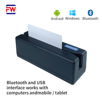 Pembaca Kartu Magnetik BT 3-track Mendukung Sistem Android dan Windows MSR909BT Blue Tooth