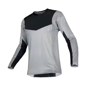 MX Motocross Pakistan Made Racing Sportswear Hombres Mangas completas Motocross Jersey Mejor venta a granel Color sólido Motocross Jersey - Product Image 5