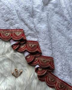 Nueva Colección Exclusiva de Diseñador, Blusa de Sari de Georgette Suave de Alta Calidad con Trabajo de Tejido Zari, Suministro de Fábrica al por Mayor - Product Image 5