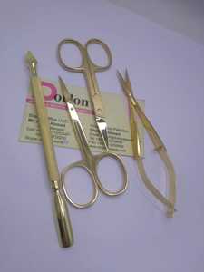 ที่ดันหนังกำพร้าชุบทอง24K เครื่องมือทำเล็บมือดันเล็บที่ดันหนังกำพร้าที่ดันหนังกำพร้าที่ดันหนังที่ดันหนังกำพร้าแบบสองด้านทำจากสเตนเลสสตีล - Product Image 5