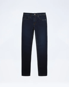 Nouvelle vente en gros en usine Mode masculine Taille moyenne droite Vêtements décontractés Couleur bleu foncé Jeans en jean pour hommes - Product Image 1