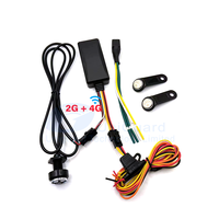 Pelacak GPS Mini Anti Jamming J16 4G +2G untuk Mobil dengan Pemeriksaan ID Pengemudi RFID IBUTTON untuk Menghidupkan Mesin A7670SA untuk Mobil dan Motor