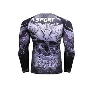Martial Arts Wear Custom Quick Drying Men <b>Bjj</b> Rash Guard Grappling/Boxing Fight Shorts - Product Image 2