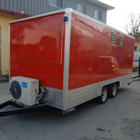 Remorques de restauration rapide modernes en aluminium et fibre de verre 2024, multifonctionnelles, pour snacks et camions de nourriture mobiles
