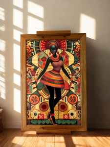 Plateau de service artisanal en bois Art Déco avec travail Meena pour la maison, la cuisine, la table à manger, organisateur décoratif utilitaire - Product Image 2