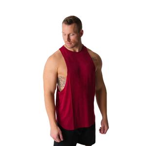 Ligero diseño fresco logotipo personalizado hombres Spandex poliéster sin mangas gimnasio chaleco secado rápido entrenamiento camiseta sin mangas ideal para uso diario - Product Image 3