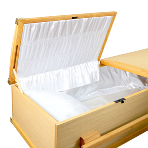 DSP LTD CKT210C02 Urne pliable en bois de haute qualité pour cercueil de crémation pour adultes avec poignée Design de couvercle à haute voûte Fabriqué au Vietnam - Product Image 5
