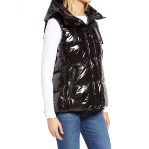 Abrigo de poliéster para exteriores personalizado impermeable y brillante chaqueta hinchada/para mujer 100% chaleco acolchado de temporada de invierno y otoño de alta calidad - Product Image 3