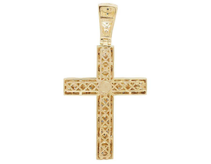 S925 plata esterlina Moissanite diamante Cruz colgante Iced Out Hip Hop estilo religioso Collar para hombres mujeres chapado en oro rosa - Product Image 4