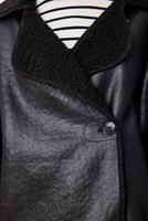 Veste en cuir de fourrure de mouton véritable de dernière qualité pour femmes manteau d'hiver avec caractéristique respirante en cuir de haute qualité