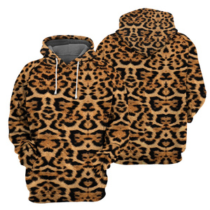 Sudadera con capucha con estampado de Guepardo en 3D para hombre, jersey de manga larga, estilo callejero, abrigo con capucha, 100% algodón, tendencia superior 2025 - Product Image 3