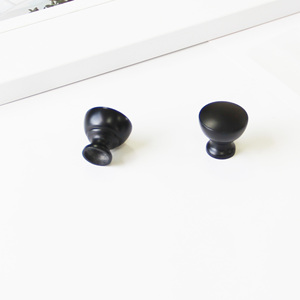 Modern Matte Black Zinc Alloy Contemporary Cabinet <b>Knobs</b> Drawer Pulls <b>for</b> <b>Dresser</b> Bedroom Bathroom-Durable Eco-Friendly - Product Image 4