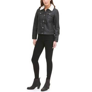 เสื้อแจ็กเก็ตหนังสตรีเสื้อแจ็กเก็ตหนังสำหรับฤดูหนาวไซส์ XL - Product Image 3