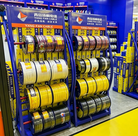 Présentoir Commercial Robuste en Métal pour Bobines de Câbles Électriques – Support de Présentation pour Magasins de Détail