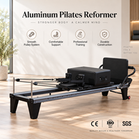 Peralatan Olahraga Yoga dan Pilates Reformer Berkualitas Tinggi, Full Track, untuk Rumah, Berbahan Aluminium Alloy