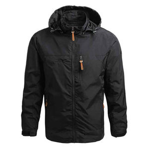 Chaqueta Softshell Personalizada OEM para Hombre, Impermeable, Cortavientos, Transpirable, para Senderismo, Correr, Ciclismo, con Capucha, Ligera, Deportiva - Product Image 3