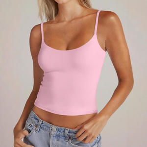 Débardeur Femme Polyvalent en Coton Respirant Tricoté Côtelé pour Yoga et Gym - Product Image 2