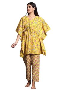 ชุดเดรสใส่กลางคืนสำหรับผู้หญิง/เด็กผู้หญิงชุดเดรสผ้าซาตินคาฟตันชุดเดรสลำลองสไตล์หวานๆสำหรับใส่ในฤดูร้อน - Product Image 4